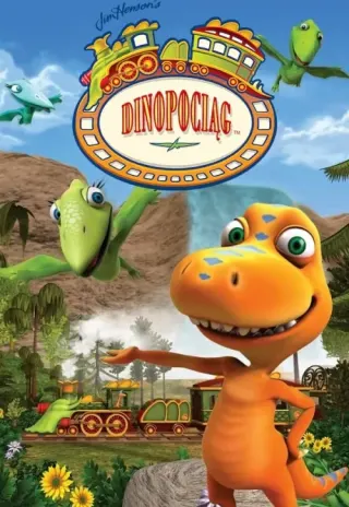 Plakat: Dinopociąg