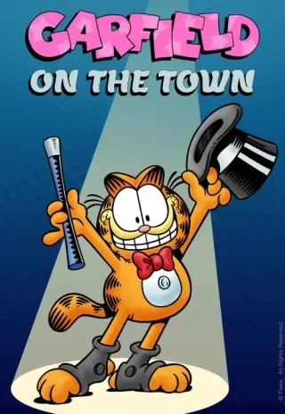 Plakat: Garfield on the Town