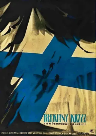 Plakat: Błękitny krzyż