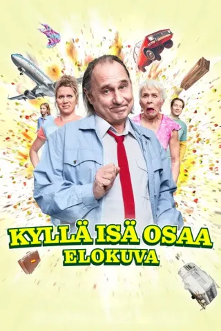 Plakat: Kyllä isä osaa -elokuva