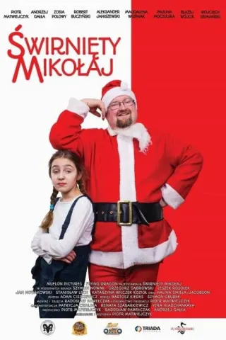 Plakat: Świrnięty Mikołaj