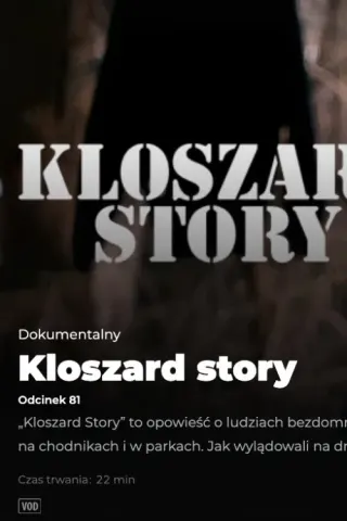 Plakat: Kloszard story